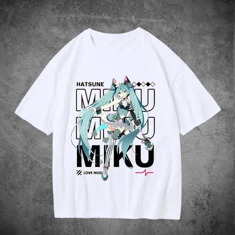 Hatsune Miku Y2k Top Fashion 2026 New Women's T-shirts Casual T-shirts Printed T-shirts Various Sizes Street T-shirts Printed