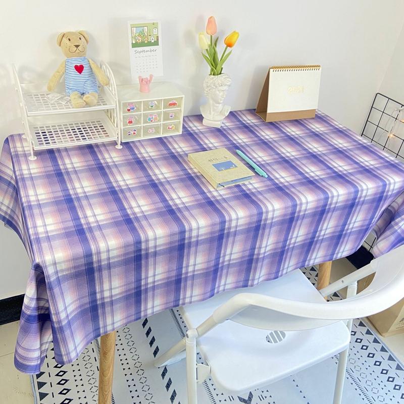 Plaid Tablecloth Table Cloth Desk Mat Dust -Proof Dining Table Cloth Furniture Protector Picnic Mat Tapete Dressing Table Mat
