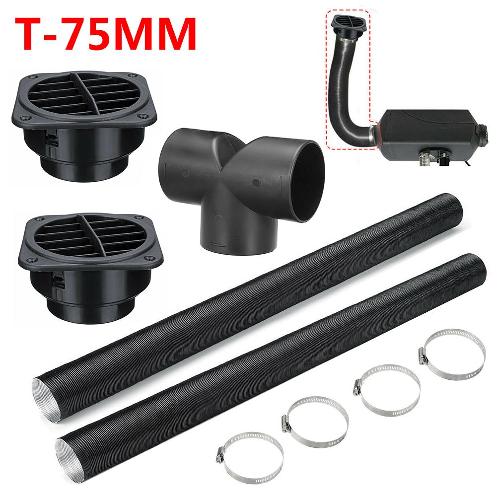 75mm Retractable Heater Pipe Y Shape T Shape Duct Warm Air Outlet For Webasto For Eberspacher For Propex Diesel Heater Outlet