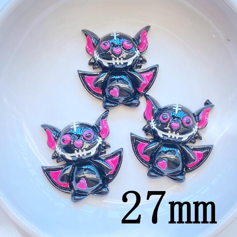 10Pcs New Cute Hand Drawn Halloween Series Flat Back Resin Cabochons Scrapbooking DIY Jewelry Craft Decoration Accessorie