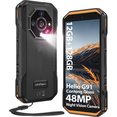 Rugged Smartphone Ulefone Armor X32 5.65'' Corning Glass Shockproof 48MP Portable Unbreakable Telephone Android 15 4G Dual SIM Orange