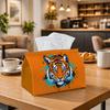 1pc Pop Art Wildlife Tissue Box | Multi-Functional Napkin Dispenser, Two Sizes Available Suitable for Home, Parties, Car Decoration Tiger Portrait Spl