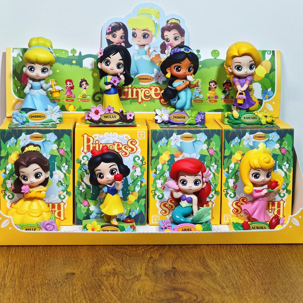 Princess Herocross Snow White Ariel Belle Jasmine Mulan Gifts Toy Model Anime Figures Collect Ornaments For Kids Adults Children's Birthday Gift