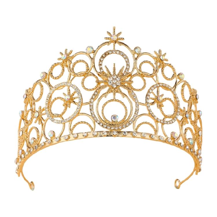 

Elegant Crystal Crown Tiaras for Women Pageant Queen Headband Perfect for Weddings and Prom золотий