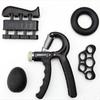 6pcs Adjustable Grip Strength Tool Set Forearm Finger Strength Recovery Hand Trainer Adjustable Count Setting Stress Relief Ball
