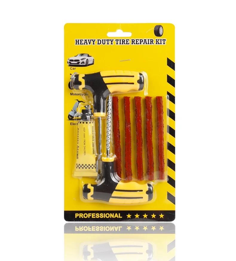 Car Tire Repair Kit Puncture Plug Tools Tyre Puncture Emergency for Tire Strips Stirring Glue Repair Tool Kit Car Accessories