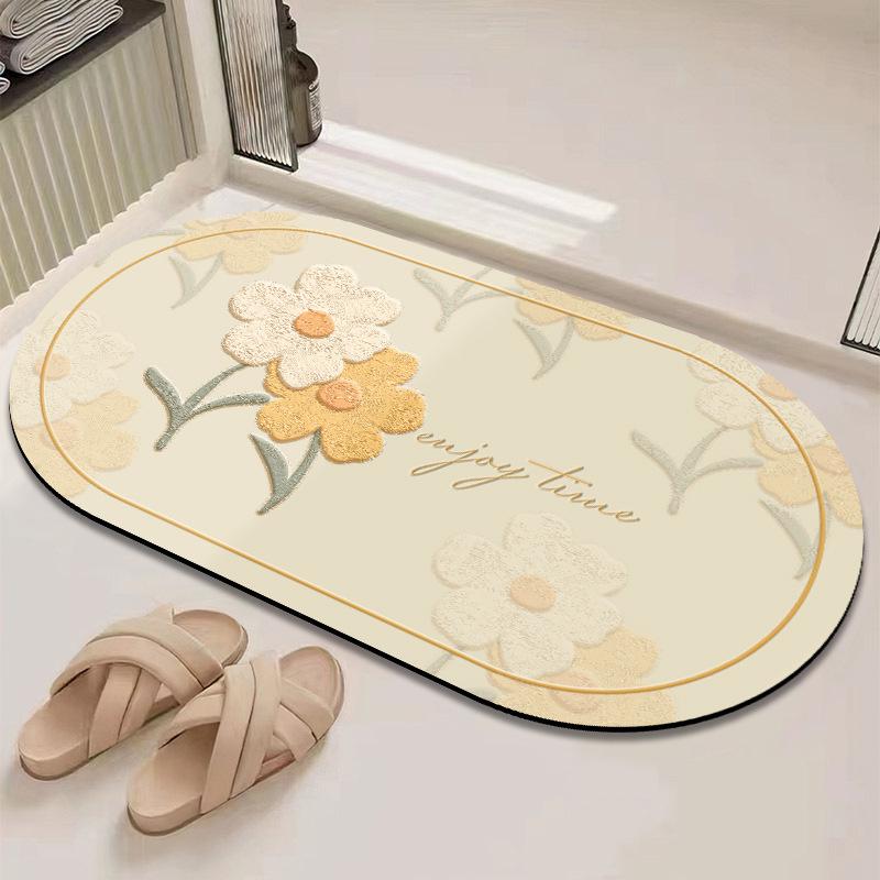 Fresh Quick-Dry Non-Slip Diatomaceous Earth Bathroom Mat