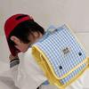 Pattern Simple Grid Letter Decoration Children Casual Backpacks For Daily Use
