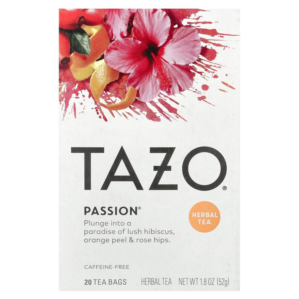 

Tazo Tea Passion Herbal Tea, Caffeine-Free, 20 Tea Bags, 52g (1.8oz)