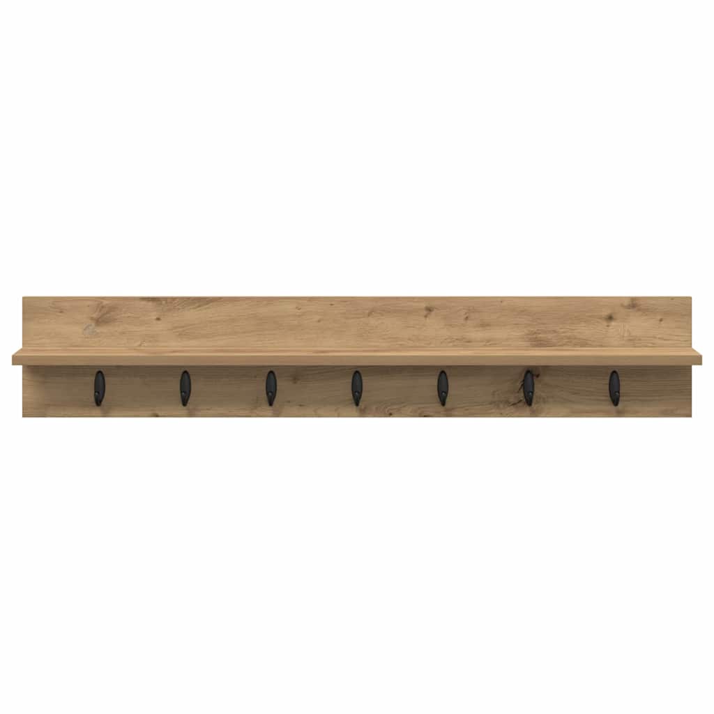 Wall Mounted Nightstand Artisan Oak 100 x 10.5 x 18 cm