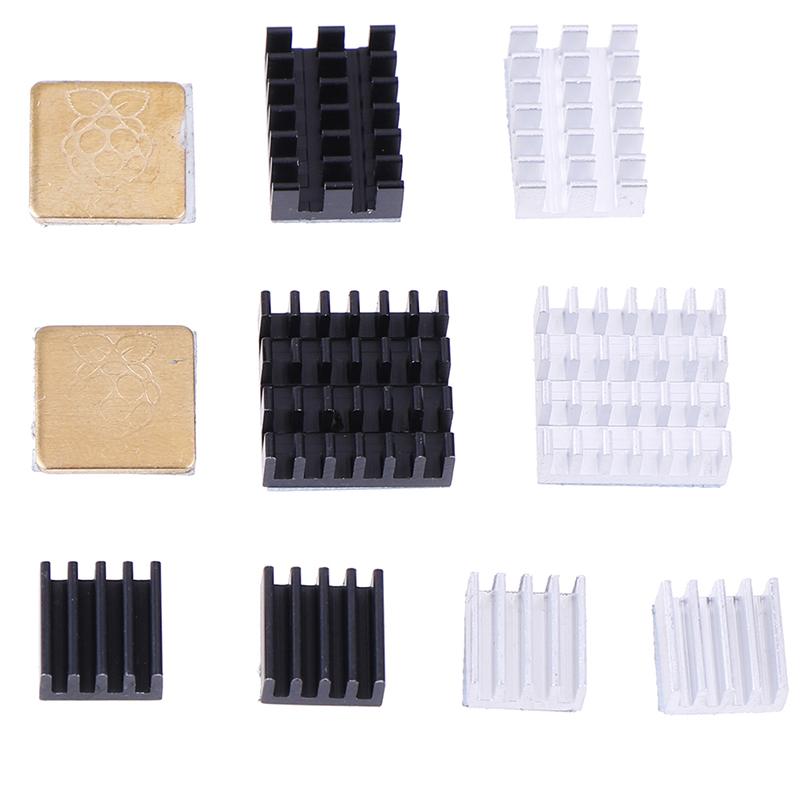 5Pcs For Raspberry Pi 2/3/4 3B+ 4B Aluminum Heatsink Radiator Cooler Kit