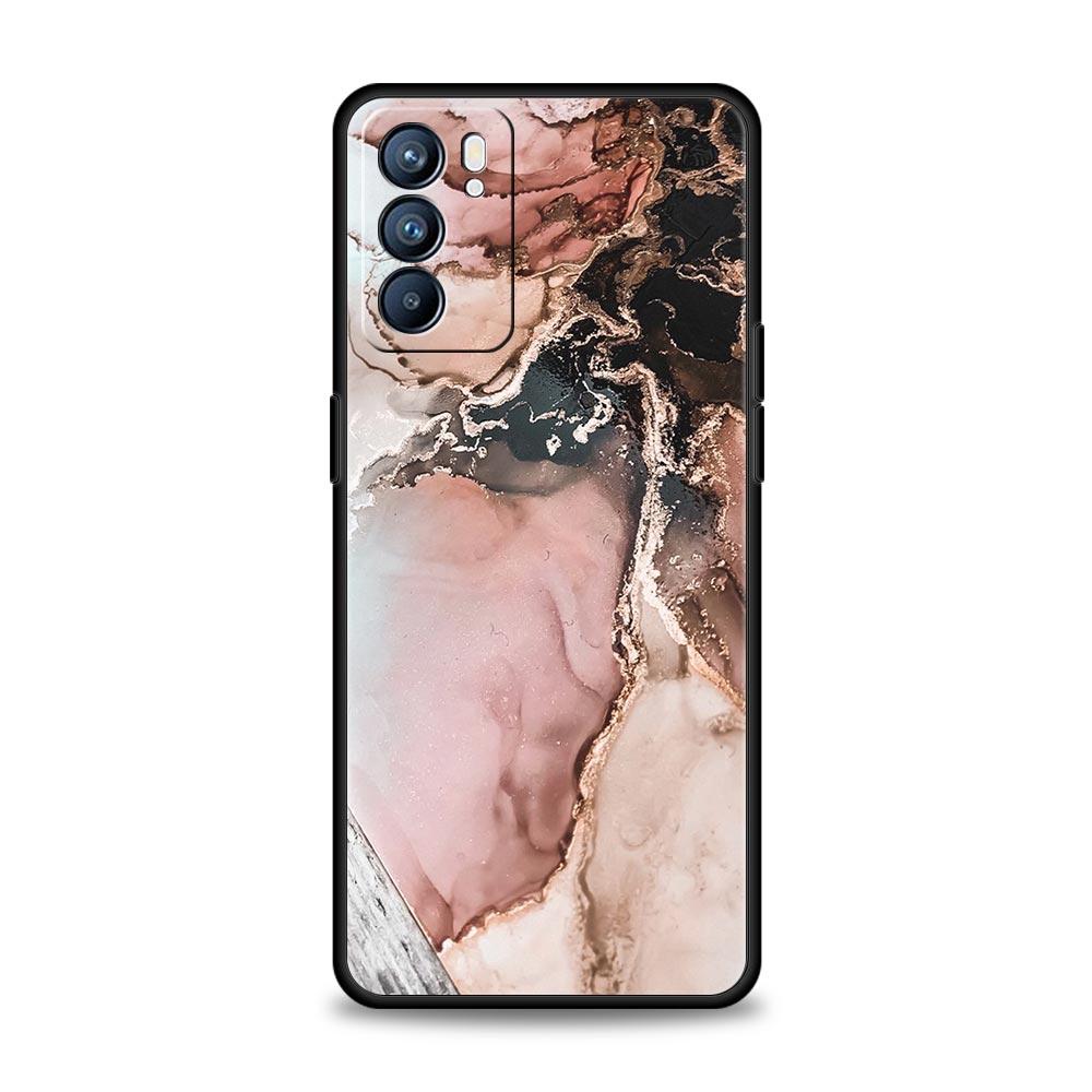 Vintage Marble Phone Case For Oppo Reno 13 12 11 10 7 F Find X5 X6 A98 A80 A79 A78 A57 A54 A31 A17 Pro 5G Soft TPU Cover Fundas