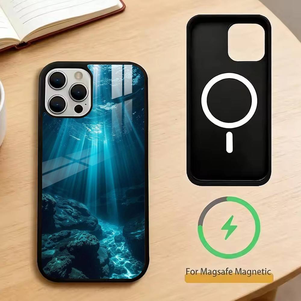 The Underwater World Texture   Phone Case For iPhone17,16,15,14,13,12,11 Plus,Pro Magnetic with Magsafe Wireless Charging
