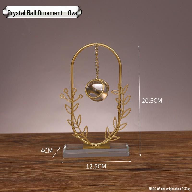 Golden Light Luxury Resin Handicrafts Collection: Ornaments for Office, Living Room, Wine & TV Cabinets