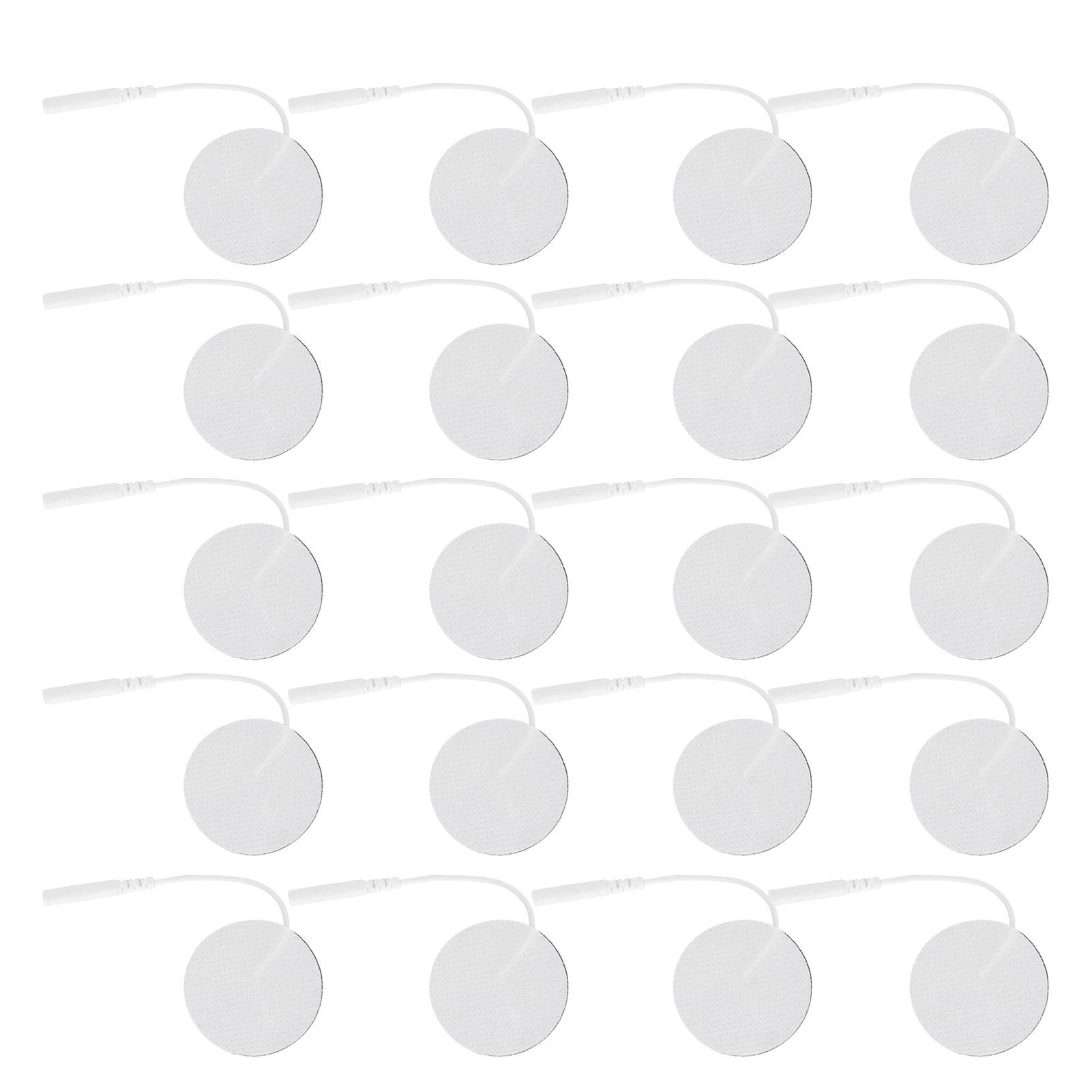 

20 шт. Нетканые электродные подушечки с пиновым разъемом, аксессуар для аппарата для ТЭНС, ЭМС, массажной терапии, 4 см