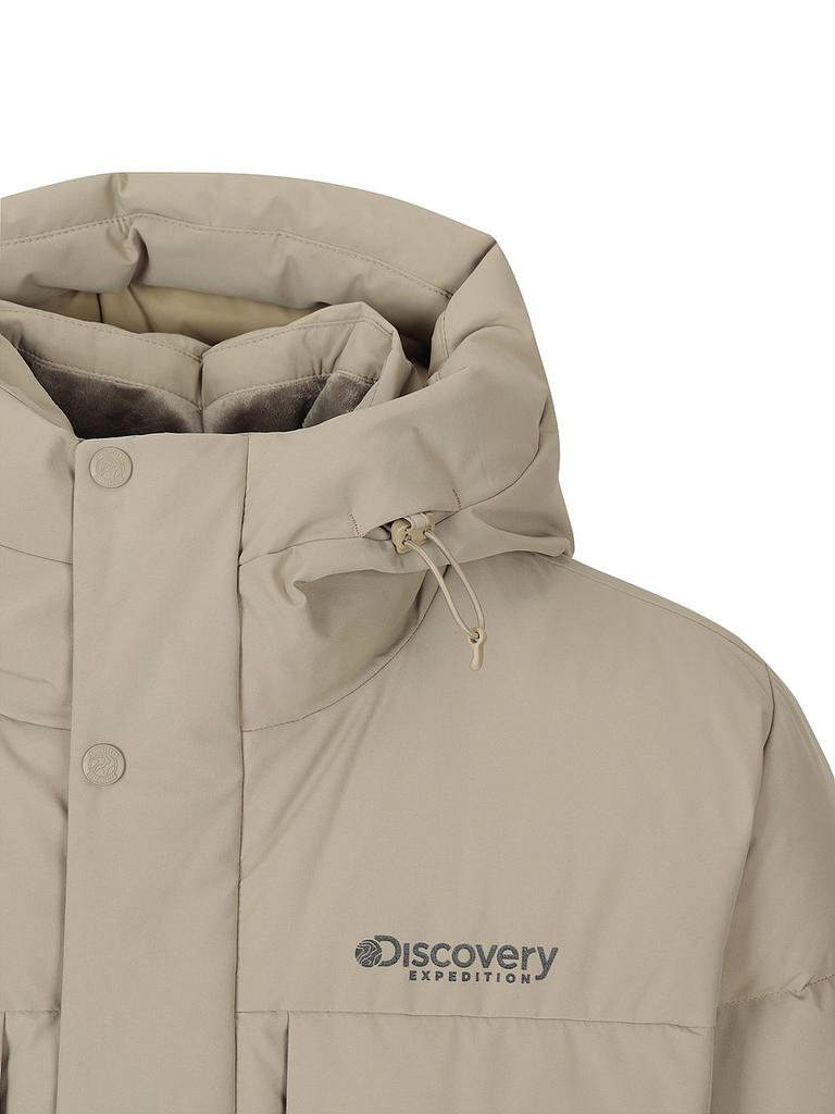 Discovery Expedition Men'S Leicester G Goose Down Long Padded Jacket (L/Beige)