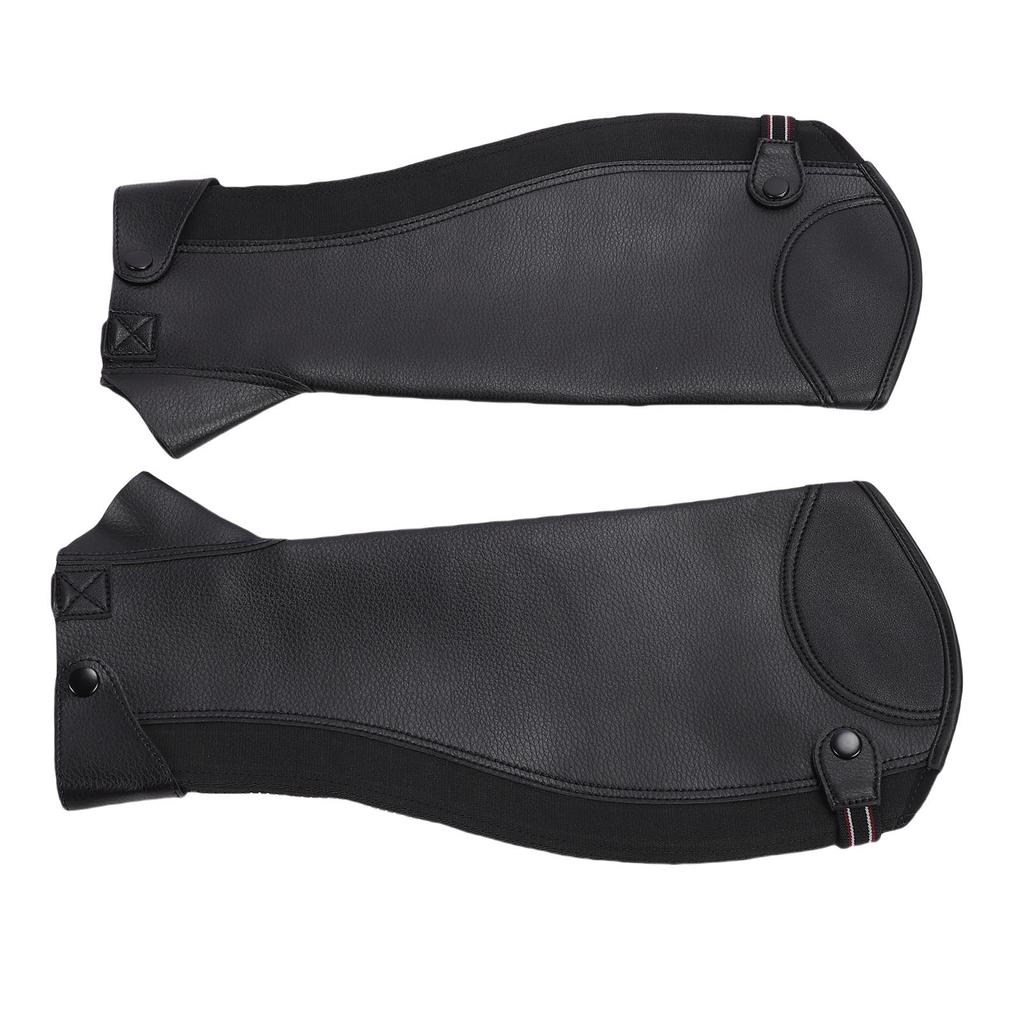 Equestrian Half Chaps for Adults Microfiber Protective Leg Guard Half Chap for Horse Riding XL