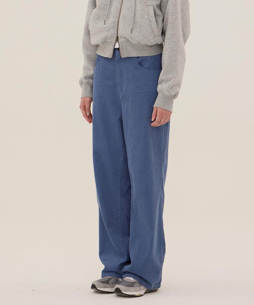 DANGLEDROP Dgdp Corduroy Standard Wide Pants_Blue