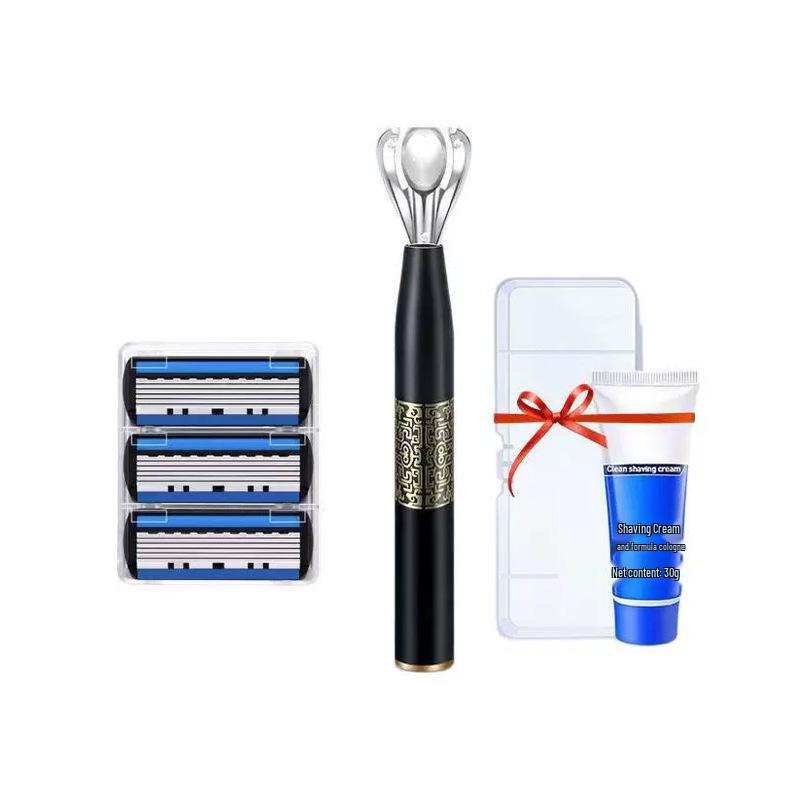 Chinese Style Men's 6-Layer Razor with Gillette-Compatible Blades