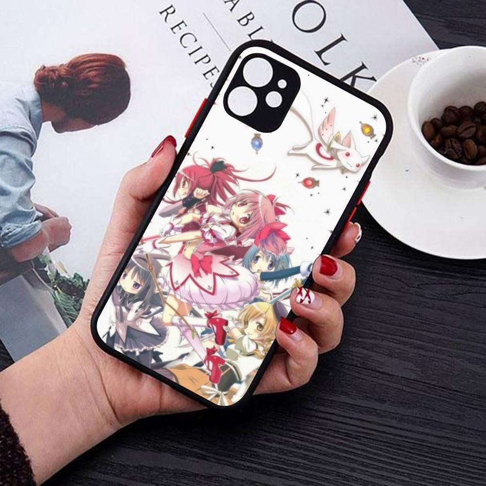 Puella Magi Madoka Magica Phone Case For IPhone 14 11 12 13 Mini Pro Max 8 7 Plus X XR XS MAX Translucent Matte Cover