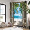Beach Landscape Bathing Curtain Bathroom Shower Curtain Waterproof With 12 Hooks Home Deco Free Ship