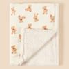 Newborn Winter Double-Layer Fleece Blanket With Folded Edge Baby Swaddle Wrap Stroller Crib Soft Warm Infant Throw