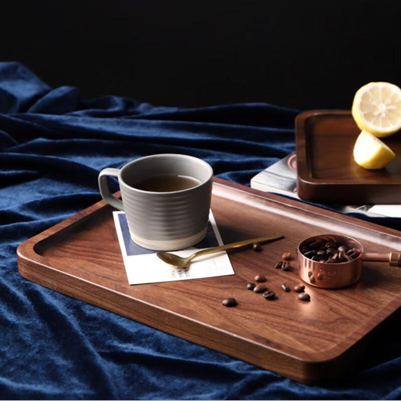 Black Walnut Wood Rectangular Serving Tray