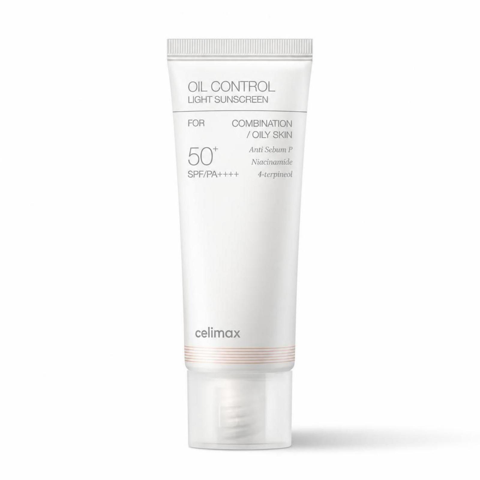 Celimax Oil Control Light Sunscreen SPF50+ PA++++ Mattifying & Sebum Control UV Protection 40ml