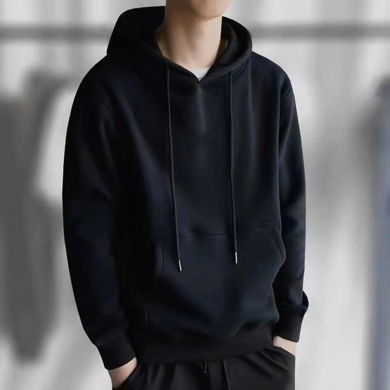 Felpa con cappuccio oversize da uomo Vestibilità ampia Pullover in cotone Streetwear casual
