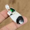 Natural Zebra Jasper Gemstone Pendant 925 Sterling Silver Jewelry For Girls