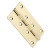 A25F-Brass Hinge Set-10 Pieces Brushed& Sealed For Jewelry Box Doors Kitchen Cabinets Copper Small Box Decorative Accessories