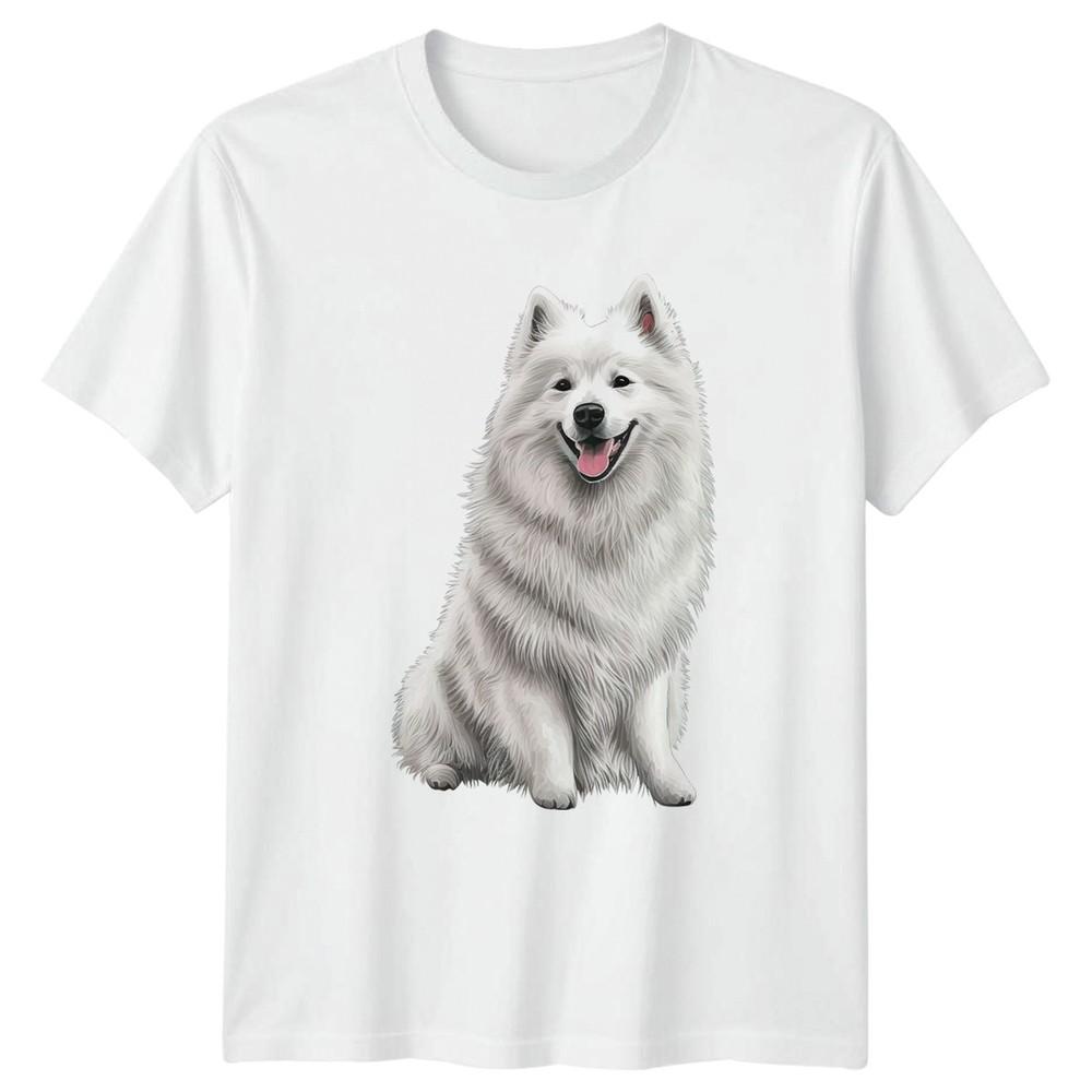 Samoyed Dog Animals Dogs Unisexs TShirt Unisexs Tee Graphic Unisex Top S