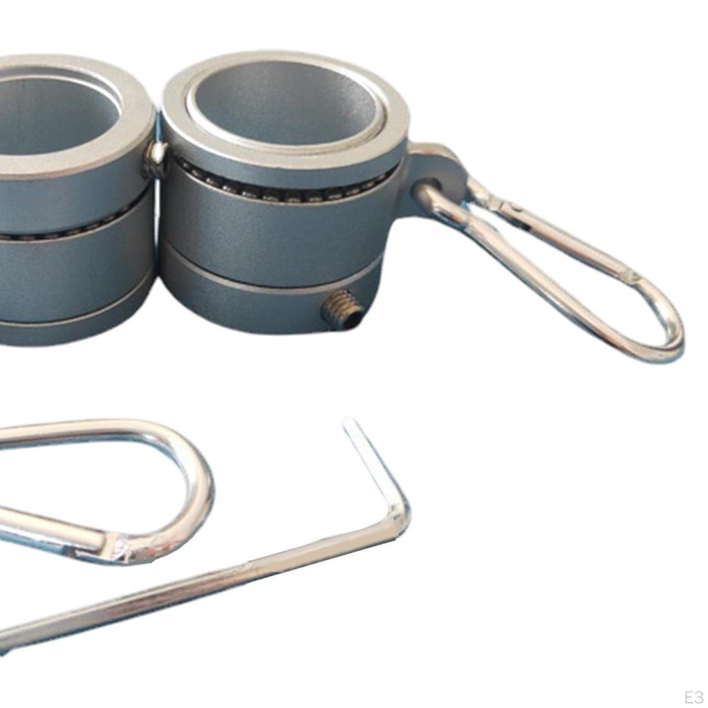 2 Bucăți Inele pentru Stâlp de Steag Inel de Montare Aliaj de Aluminiu Cleme Convenabile pentru Stâlp de Steag