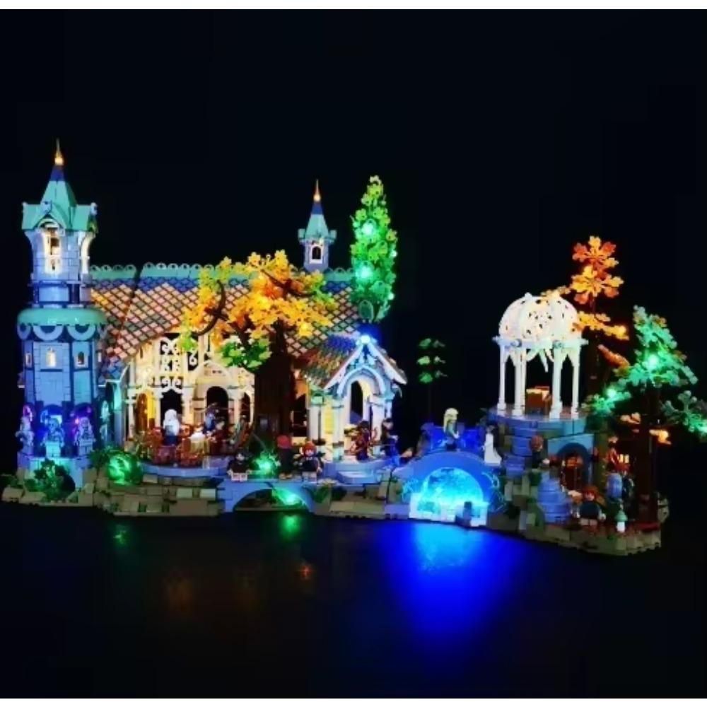 

Новинка в Creative Expert Icons Movie Lorded of Rings Rivendell Castle Модель Строительные блоки Кирпич 10316 Вид на улицу Игрушки 6167 шт. No Original Box