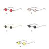 Sunglasses Rock Punk Glass Vintage Style Round Lens Sunproof Unisex Small Circle Hippie Accessories Anti-UV Sun Glasses Outdoor