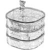 Portable Transparent 3-Layer Jewelry Storage Box
