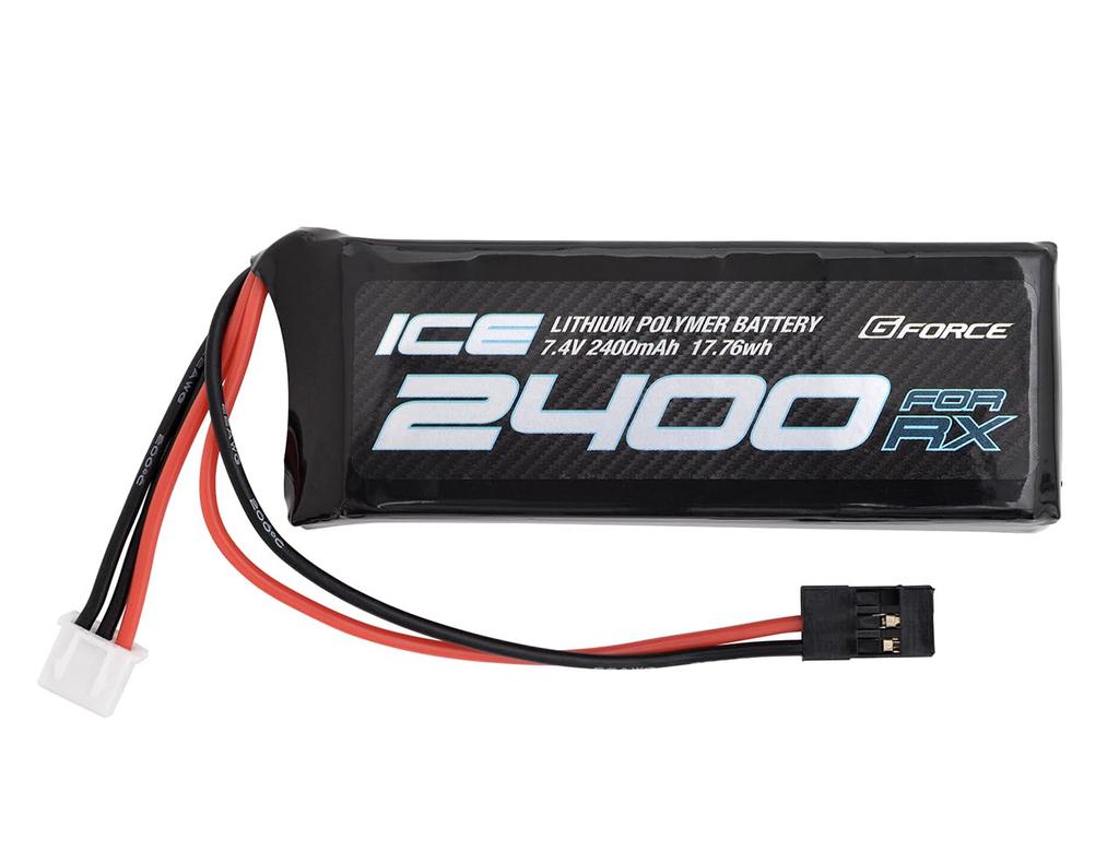 GeForce ICE LiPo 7.4V 2400mAh Straight Type RC Car Receiver GFG103 Official Japanese Product