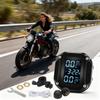 Motorcycle Tire Pressure Monitor LCD Display Motorbike Detector Waterproof Real-Time External Sensor Pressure Monitor System