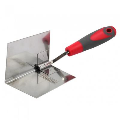 Internal Corner Trowel Stainless Steel Soft Grip Handle 4 X 3 X 3in