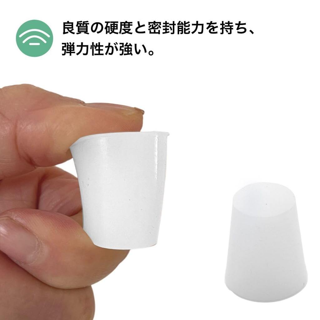 Winova Silikonkautschuk Stopfen, Silikonkautschuk Kegelstopfen, Set mit 6 Stück, Hochtemperaturbeständig,