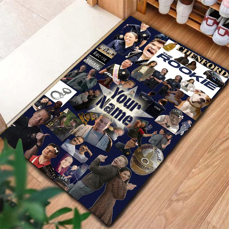 The Rookie Custom Name Carpet Rug For Living Room Bedroom Home Sofa Decoration Kids Play Nonslip Floor Mat