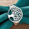 URMYLADY 925 Sterling Sølv The Tree Of Life 7-10 Ring For Kvinner Bryllup Sjarm Forlovelse Mote Enkle smykker
