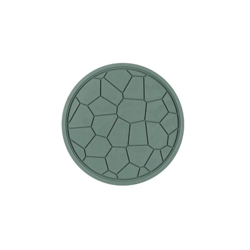 1PCS Round Silicone Coasters Square Non-slip Placemats Heatproof Cup Mat Reusable Tableware Set Table Protector Drinkware