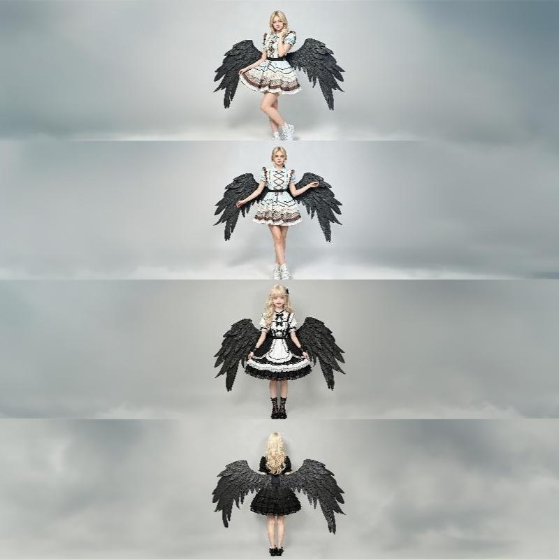New Manga Exhibition Angel Wings Cos Angel Devil Wings Stage Performance Props Role Playing Party Props Cosplay Accessories