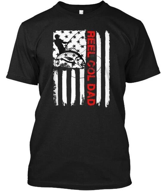 Fishing American Flag Reel Cool Dad Tshi T shirt Made in the USA Size S to 5XL 3XL