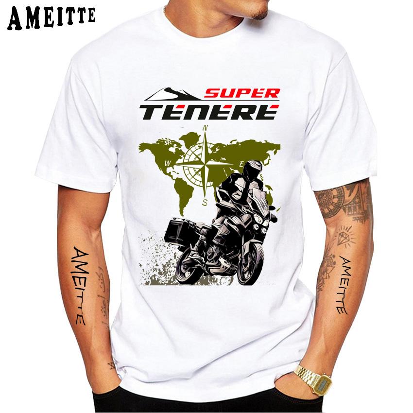 2025 New Tenere 700 Adventure SuperTenere 1200 Sport T-shirt Men Short Sleeve Ride Motorcycle T-Shirt Hip Hop Boy Riding  Tees
