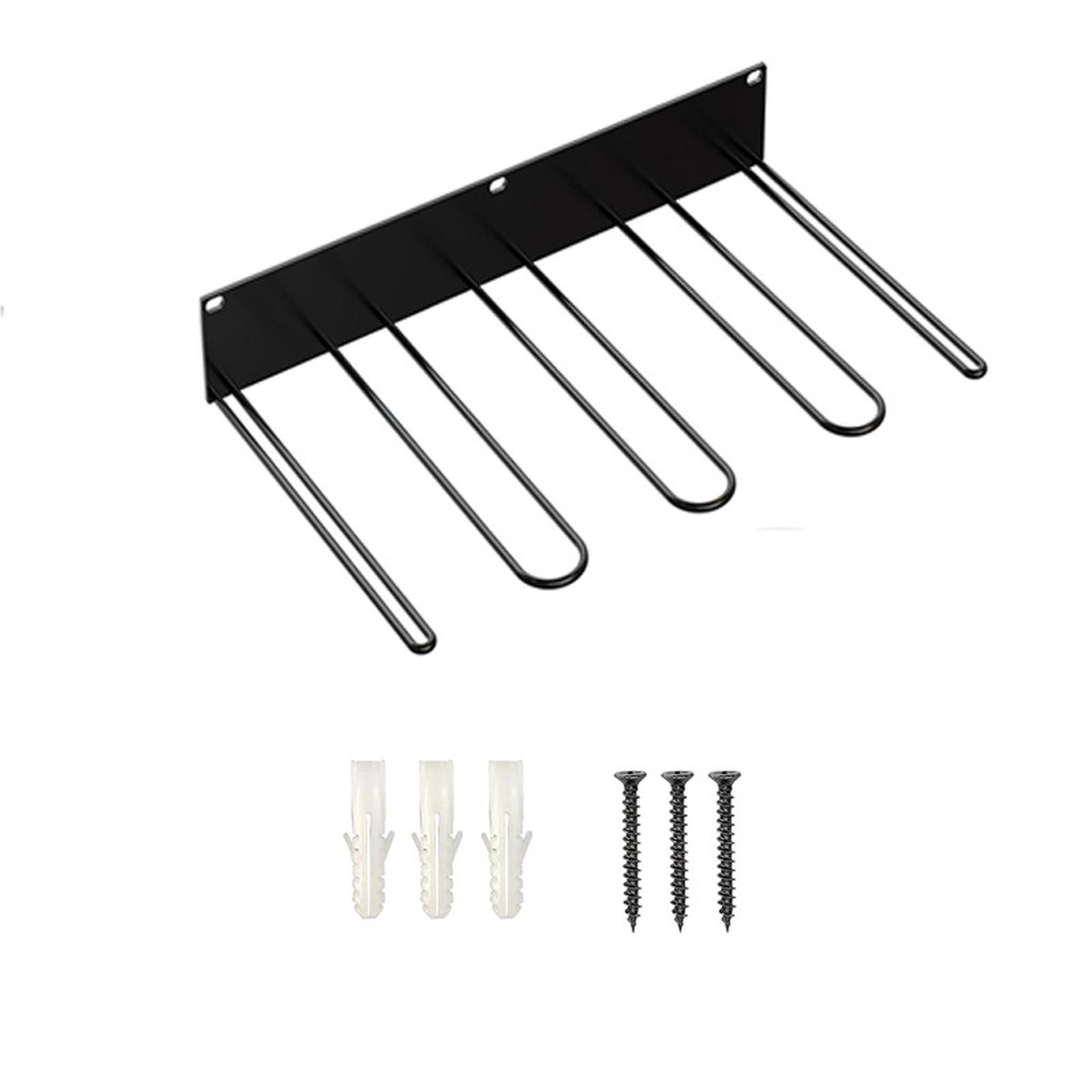 

Сверхпрочная настенная стойка для сапог, подвесной держатель для высоких сапог, металлический органайзер для обуви, высокоемкая полка для хранения обуви дома one size чёрный