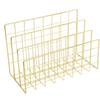 Three Grid Desktop Storage Rack L Shaped Mail Sorter Holder Bookcase Holder  For Office Workers