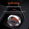 Pull-Ring Dual USB Fast Car Charger with Hidden 200W Flash Charge & Multi-Function Cigarette Lighter