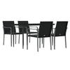 Vidaxl 5-Cz. Garden Furniture Set With Cushions, Polyrattan And Steel